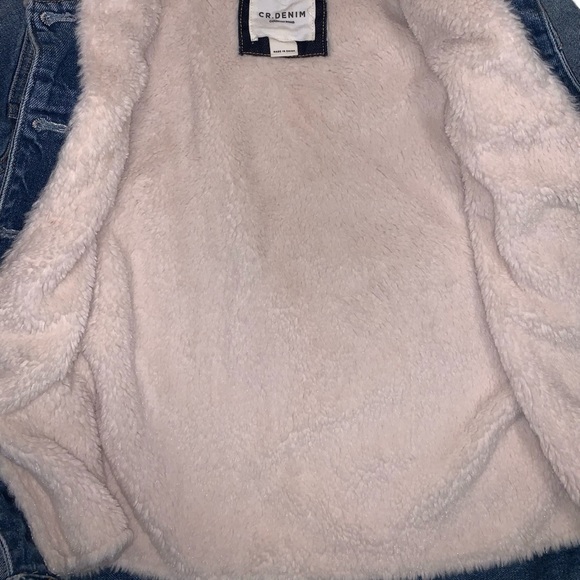 🐑 Country Road Sherpa Denim Jacket - Size 6 - Picture 3 of 3